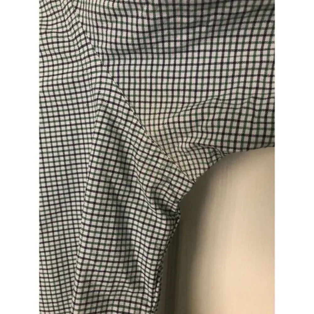 Ralph Lauren Men's Large Long Sleeve Button Pony Shirt Blue‎ Green Check *Stain